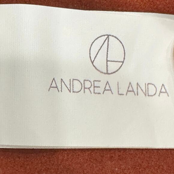 Andrea Landa Brown Boho Chic Cowgirl Handmade Colombian Leather Sleeveless Top - Picture 6 of 10